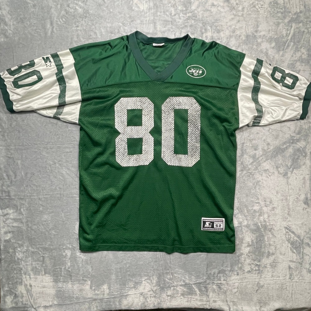 Starter‎ New York Jets Jersey Mens XL Green 1998 Wayne Chrebet 80 Vintage NFL